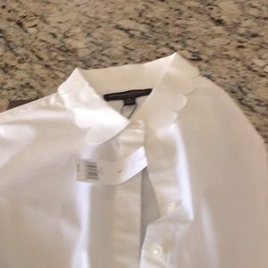 NWT Banana Republic white button down blouse